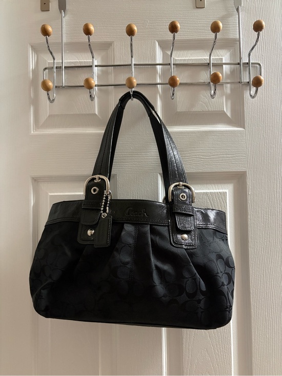 Coach Handbags - Coach Black Signature Shoulder Bag